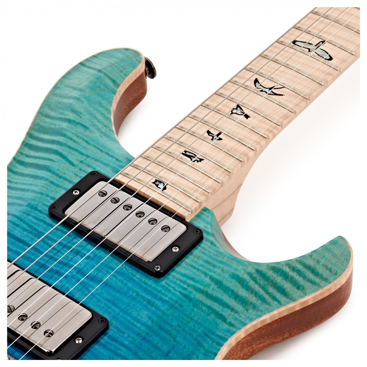 DEMO) PRS Custom 24 Wood Library, 10 Top Blue Fade - Demo products